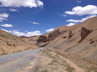 Himalaya landscape mountain view background in Leh india