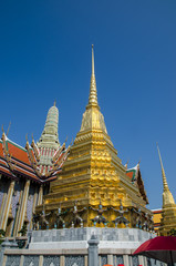 Golden chedi of Wat Phra Kaew Bangkok