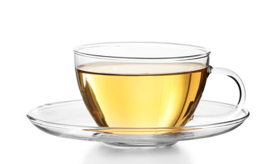 Cup of tea isolated on white