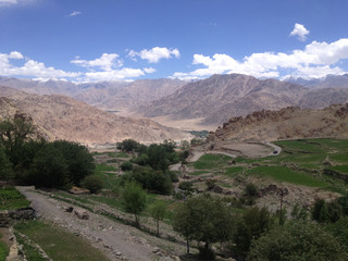 Landscape view from Hemis Monastery, Leh, Ladakh, India