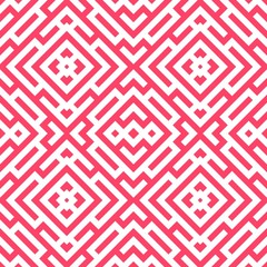 Pink Maze Seamless Pattern