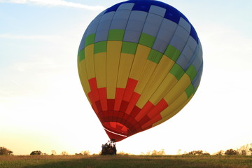 Hot Air Balloon landing