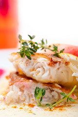 sea bream fillet butter pan fried