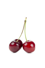two sweet  cherries