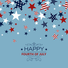 Vector Illustration of a 4th of July Independence Day Background