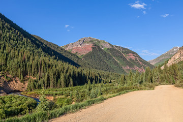 Road into the Southwest Colorado Mountains