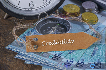 Credibility With Text Writting-Concept Photo.