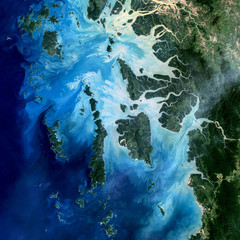 Earth view from space.  Elements of this image furnished by NASA 