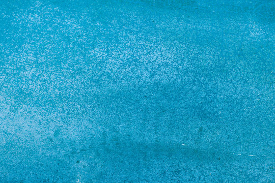 Background of old blue paint plastic surface car / blue rift texture 