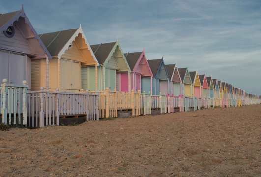 Pastel Beach Huts
