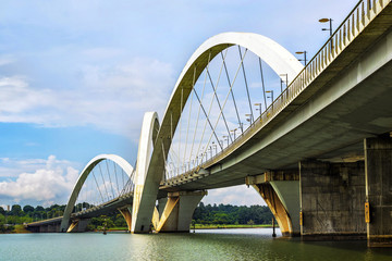 JK Bridge in Brasilia, capital of Brazil.