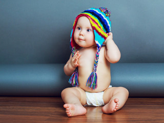 baby with a hat