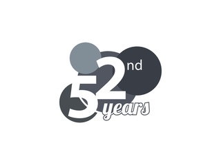 52nd year anniversary logo