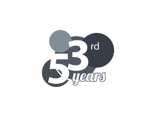 53rd year anniversary logo