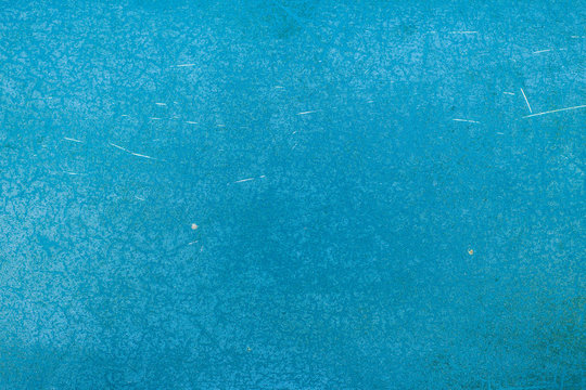 Background of old blue paint plastic surface car / blue rift texture 