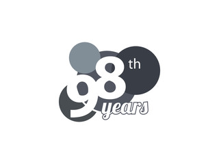 98th year anniversary logo