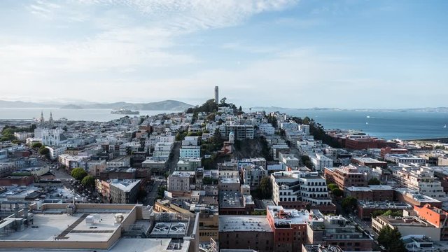 San Francisco Bay and North Beach afternoon time lapse.