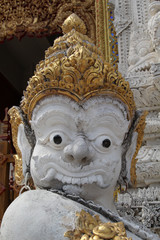 Traditional Thai style art at Wat Phra That Su Thon Mongkhon Khiri Samakkhi Tham, Phrae, Thailand