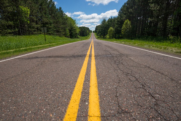 Road near Echo lake entrance, Minnesota