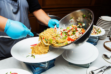 Spicy mixed seafood.delicious spicy seafood thai food