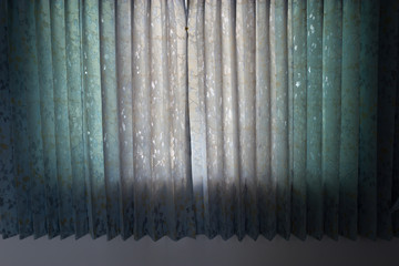 Curtain and window