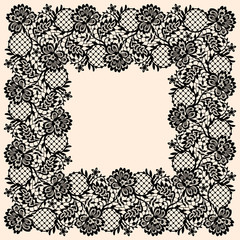 Fototapeta premium Square Lace Frame
