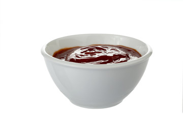 a bowl of ketchup sauce