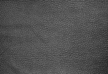 Close Up of Black Leather Background Texture