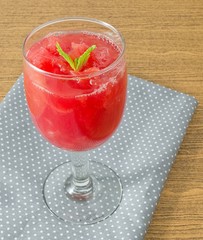Fresh Red Ripe and Sweet Watermelon Juice