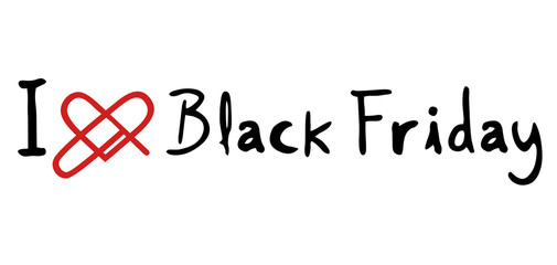 Black Friday love icon