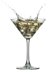 cocktail drink with splash