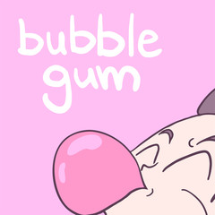 bubble gum illustration