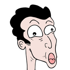 surprised expression