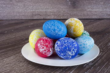 Easter colored eggs