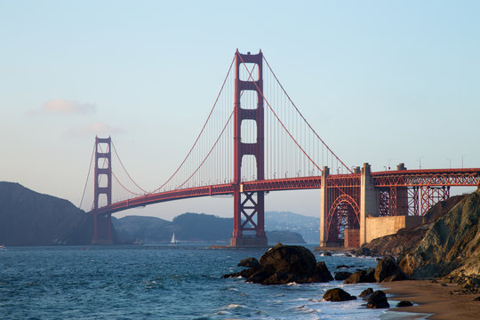 Golden Gate Bridge at Sunset, San Francisco