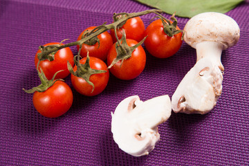 tomataes and mushroom