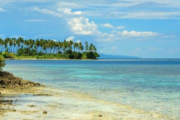 Beach near Poso city. Indonesia