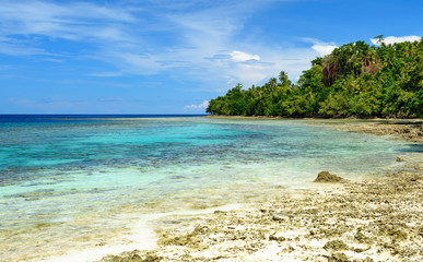 Beach near Poso city. Indonesia