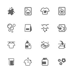 Simple Laundry Icons 