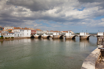 Fototapeta na wymiar Historic architecture in Tavira city, Portugal