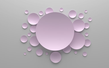3D abstract background composition