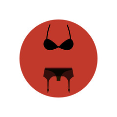 Lingerie set icon
