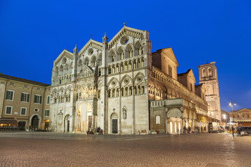 Fototapeta na wymiar Cathedral of Saint George the Martyr, Ferrara