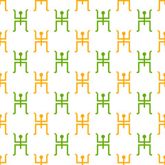 Seamless pattern. Vector Illustration of Bengali new Year Pohela Boishakh with traditional vector background. Perfect for wallpapers, pattern fills, web page backgrounds, surface textures, textile