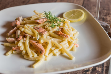 Pasta mit Lachs (2)