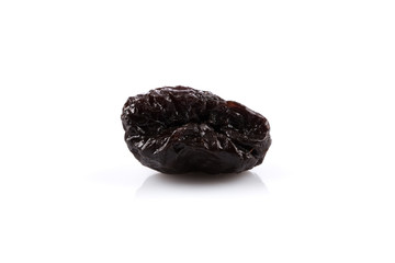 Dried plum - prunes isolated