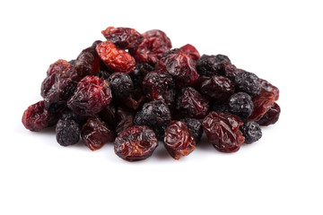 Dried cranberries, cherries and blueberries