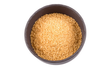 brown sugar in a dark bowl