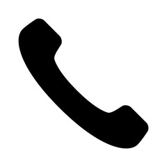 Vintage landline telephone / phone call flat icon for apps and websites