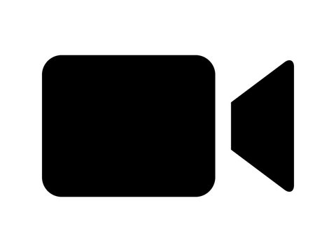 Video camera / camcorder flat icon for apps and websites 